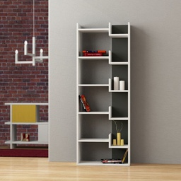 [FZ96969] Libreria Oppa bianco antracite