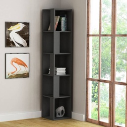 [FZ96975] Libreria angolare Piano antracite 5 ripiani 31,4x31,4x158,9