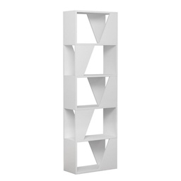 [FZ96916] Libreria bianca 5 ripiani Frame 54x24xh.168 cm