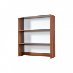 [A16696] Libreria da appoggio per scrivania 2 ripiani noce antico h.105x90x29 cm(ANGELA)