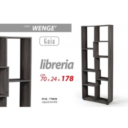 [GIC770838] Libreria irregolare cm 70 x 24 x 178 h grigio