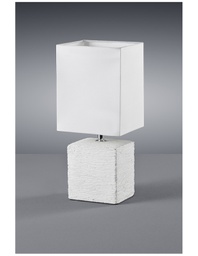 [TRIOR50131001] Lumetto Ping Base Ceramica Bianca con Paralume Quadrato Trio Lighting