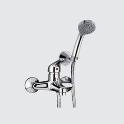 [EFFEZ84133] MIscelatore vasca paini esterno cromato completo di doccia e supporto a muro EFFEZ