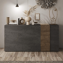 [EFFEZ98866] Madia Sabry 3 ante titanio rovere mercure EFFEZ