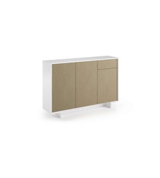 [TEREL192BCANCH] Madia Slim Con 3 Ante Cassetto E Tre Ripiani Interni bianco cannetè chiaro