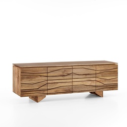 [ET/063] Madia etnica  legno di mango marrone cm 177 x 45 x h 75