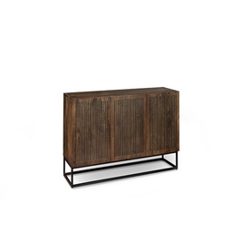 [ET/086] Madia etnica  legno di mango marrone e grigio cm 160 x 45 x h 85