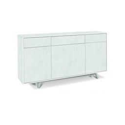 [O7076OSOSK] Madia tre ante tre cassetti Bianco Ossido 164x41x h92 cm