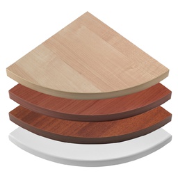 [056417] Mensola In Truciolare Ad Angolo 'Ecopan Angolo' 50 X 50 X 1,8 - Ciliegio
