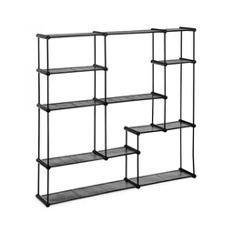 [B0746555] Mensola in acciaio stile Urban Antracite sei ripiani MORIZ 105,5x16,5x h105