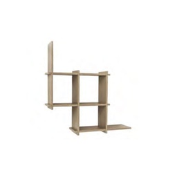 [618 RG] Mensola libreria fantastic da parete 6 ripiani rovere grigio 21x70 cm