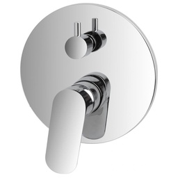 [BR401037] Miscelatore Doccia in acciaio ad incasso Tondo Serie KREO
