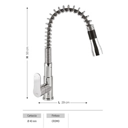 [FZ56928] Miscelatore Hena con funzione pull down