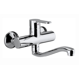 [DFLEX-274-B250] Miscelatore lavabo a muro linea blu cromo