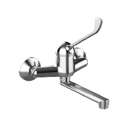 [DFLEX-276-T351] Miscelatore monocomando a muro con leva clinica - Linea Ten, cromo