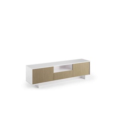 [TEREL191BCANCH] Mobile Porta Tv Con 2 Ante E Cassetto Centrale bianco cannetè chiaro