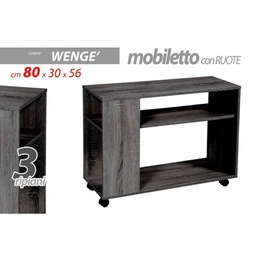 [GIC769436] Mobile porta tv con rotelle grigio cm 80 x 30 x 56 h