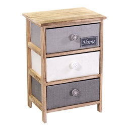 [V8040160000] Mobiletto brenda cassettiera bottone 3 cassetti cm 40x29h58
