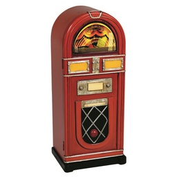 [V8033780000] Mobiletto juke box 1 anta rosso cm 37x 30 x 88 h
