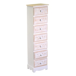 [V8041710000] Mobiletto legno andorra 7 cassetti cm 29x23h109