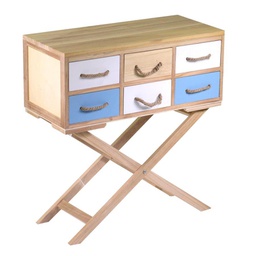 [V8039210000] Mobiletto tenerife 6 cassetti cm 67x30h30/72