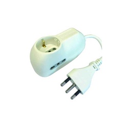 [1926520] Multisockets 3 Schuko/Bypass Sockets White 16A