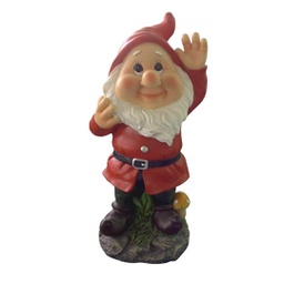 [1905270] Nano vestito rosso statua da giardino 16x13,5x28H