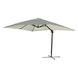 [DFL6130760] Ombrellone Quadro Da Giardino Decentrato A Braccio Mt 3 X 3 - Ecrù