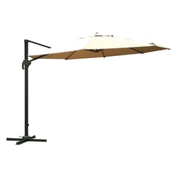 [DFL6132870] Ombrellone Tondo Da Giardino Decentrato A Braccio 'Maracon' Ø Mt 3,5 - Ecru'