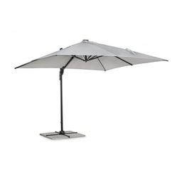 [20041144] Ombrellone a braccio in alluminio grigio chiaro LED Ines 3x3 cm (copia)