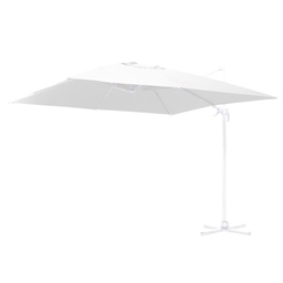[V7300820000] Ombrellone alluminio con palo laterale bianco 3x4 m