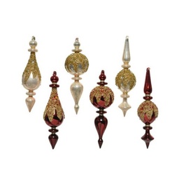 [20035400] Ornamento Vetro Assortite D8 H26
