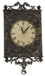 [V9107950000] Orologio ferro noce ea-6072 cm. 26 x 4