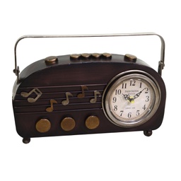 [V1869390000] Orologio metallo nero tondo cm33x7x22,5