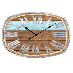 [V1865320000] Orologio vetro numeri romani con corda cm 60x40x4
