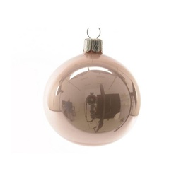 [19625686] Pallina Natalizia In Vetro Rosa Lucido D. 15 Cm  1 Pz