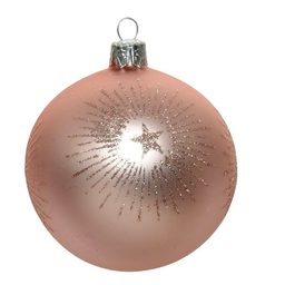 [19974476] Pallina di Natale Stella Blush Rosa D8