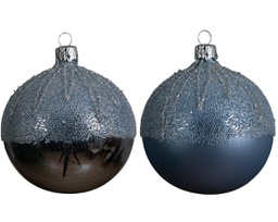 [19625731] Pallina di Natale assortita pz 1 cm 8 in vetro