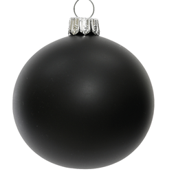 [20035495] Pallina Di Natale Nera Opaca Ø15  1 Pz