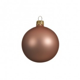 [19625704] Pallina sfera natalizia in vetro Bronzo Opaco 6 cm