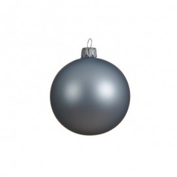 [19625694] Pallina sfera natalizia in vetro Grigio Opaco 6 cm