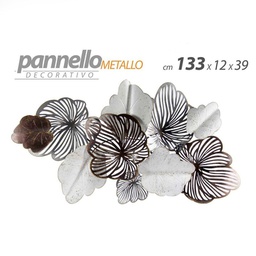 [GIC776915] Pannello decorativo in metallo da parete quadro cm 133 x 69 x 12