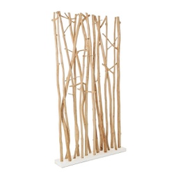 [B0680478] Paravento Aili in legno naturale 100x18,5x180h cm