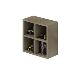 [AZ25703] Pensile 4 vani a giorno colore Argilla H60x60x30cm