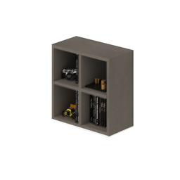 [AZ25710] Pensile 4 vani a giorno colore Fango H60x60x30cm