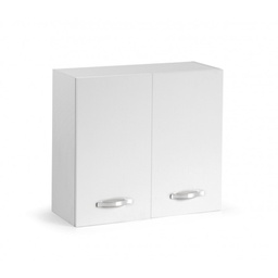 [040058] Pensile componibile per cucina Bianco Frassinato 2 ante Cm 80x32xH 72