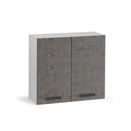 [A17628] Pensile per cucina grigio cemento 2 ante Cm 80x32xH 72