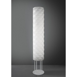 [PRISMA/4P/155/W] Piantana Base Bianco in Metallo 27 x 155h