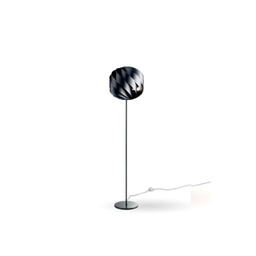 [GL/T/170/NE] Piantana Base e Stelo Nero in Metallo Cm. 40 x 170h