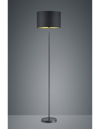 [TRIO408200179] Piantana Hostel Metallo Nero-Oro H160 cm Ø35 cm Trio Lighting